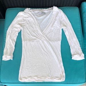 Zara White Long Sleeve Shirt